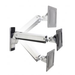 Ergotron Interactive Arm, VHD monitor mount / stand 152.4 cm (60") Wall Aluminium, Black