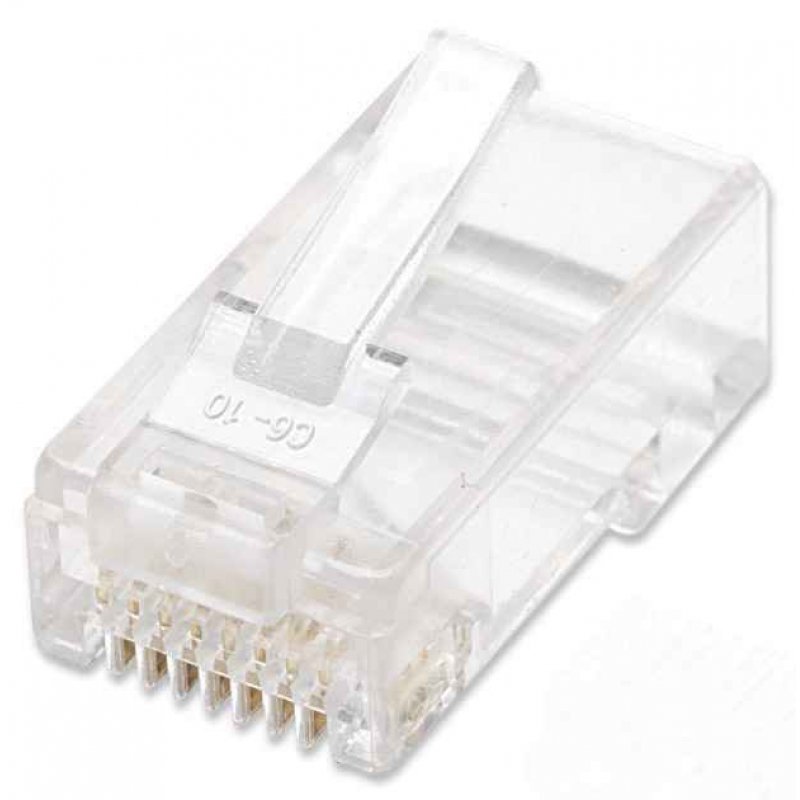 Intellinet 790055 connecteur de fils RJ-45 Transparent
