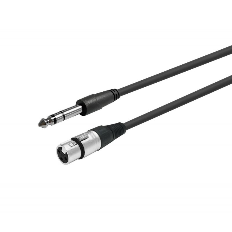 Vivolink PROAUDXLRFJACKS1 câble audio 1 m XLR 6,35 mm Noir
