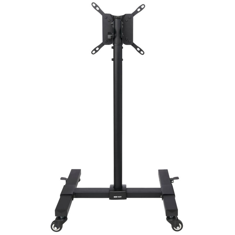 Tripp Lite DMC1342S Mobile TV Stand - Height Adjustable, 13” to 42” TVs and Monitors, Locking Casters, Black