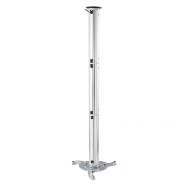 Manhattan Projector Mount, Ceiling, Universal, Tilt & Swivel, Height Range: 13 to 106cm, Max 10kg, Silver, Lifetime