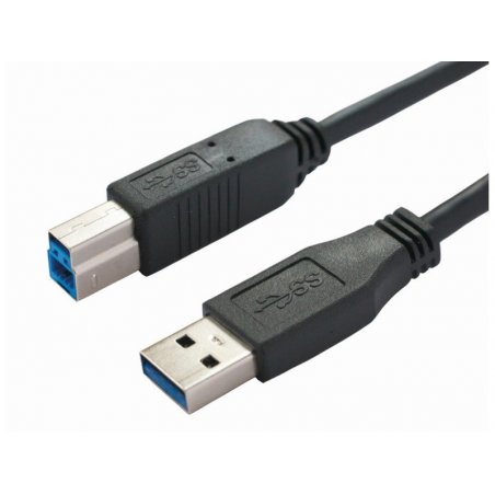 Bachmann 917.1205 câble USB USB 3.2 Gen 1 (3.1 Gen 1) 1 m USB A USB B Noir