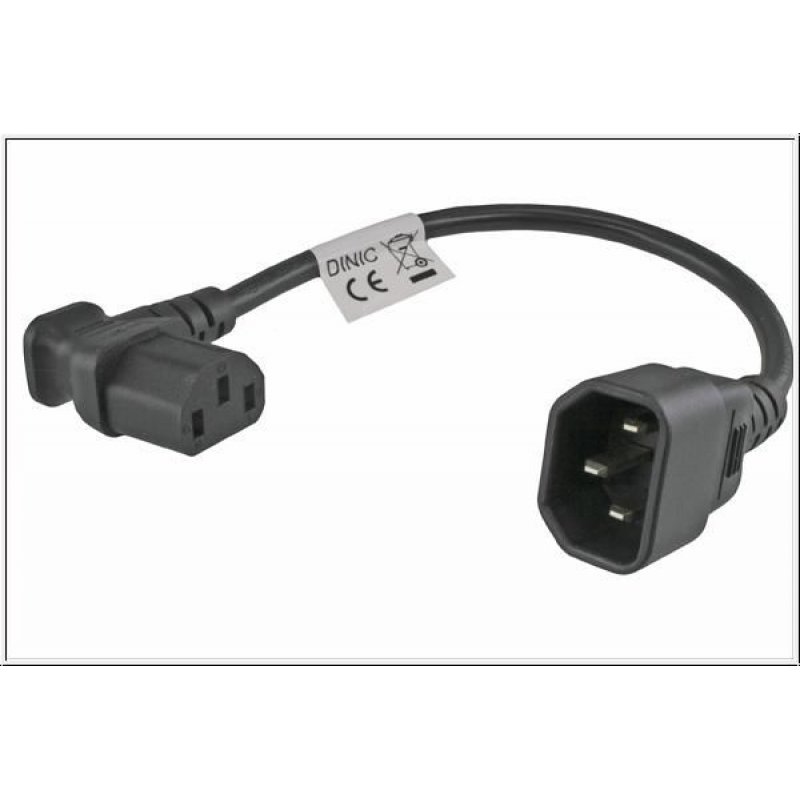 Microconnect PEA1416 power cable Black 0.3 m C13 coupler C14 coupler