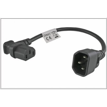 Power adapter C13 C14 angled