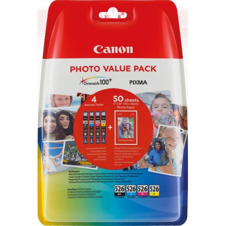 Canon CLI-526 C/M/Y/BK ink cartridge 4 pc(s) Original Standard Yield Black, Cyan, Yellow, Magenta