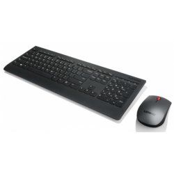 Lenovo 4X30H56820 clavier Souris incluse Universel RF sans fil QWERTY Portuguais Noir
