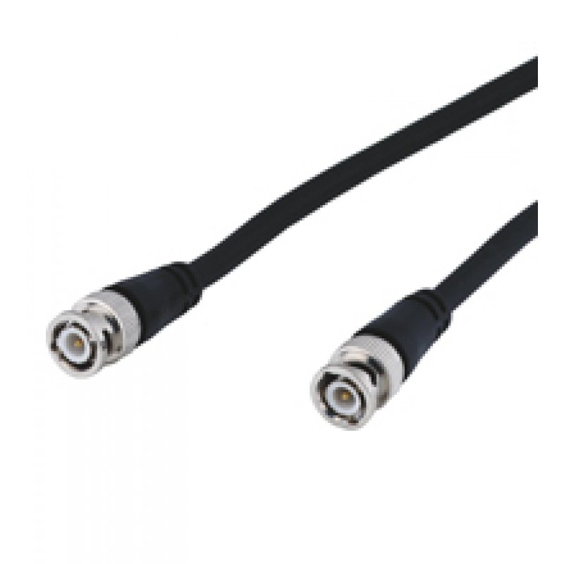 BNC cable, RG59, 1m, black