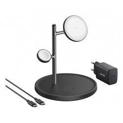 Stacja magnetyczna MagGo 15W 3-in-1 Czarna