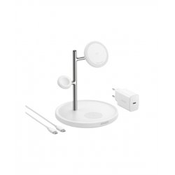 Stacja magnetyczna MagGo 15W 3-in-1 Biała