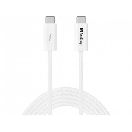 Sandberg 136-57 câble USB USB4 Gen 3x2 2 m USB C Blanc