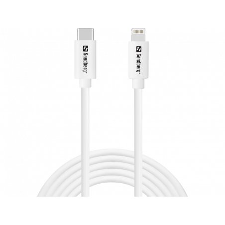 Sandberg 136-59 câble Lightning 2 m Blanc