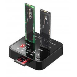 CoreParts MS-CLONER-M2-SD duplicateur de supports et de données Noir
