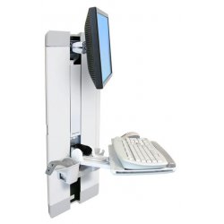 Ergotron StyleView Vertical Lift, Patient Room monitor mount / stand 61 cm (24") Wall White