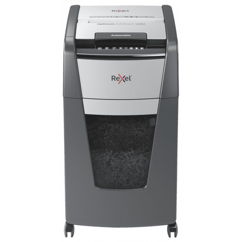 Rexel AutoFeed 225M paper shredder Micro-cut shredding 55 dB 23 cm Black, Grey