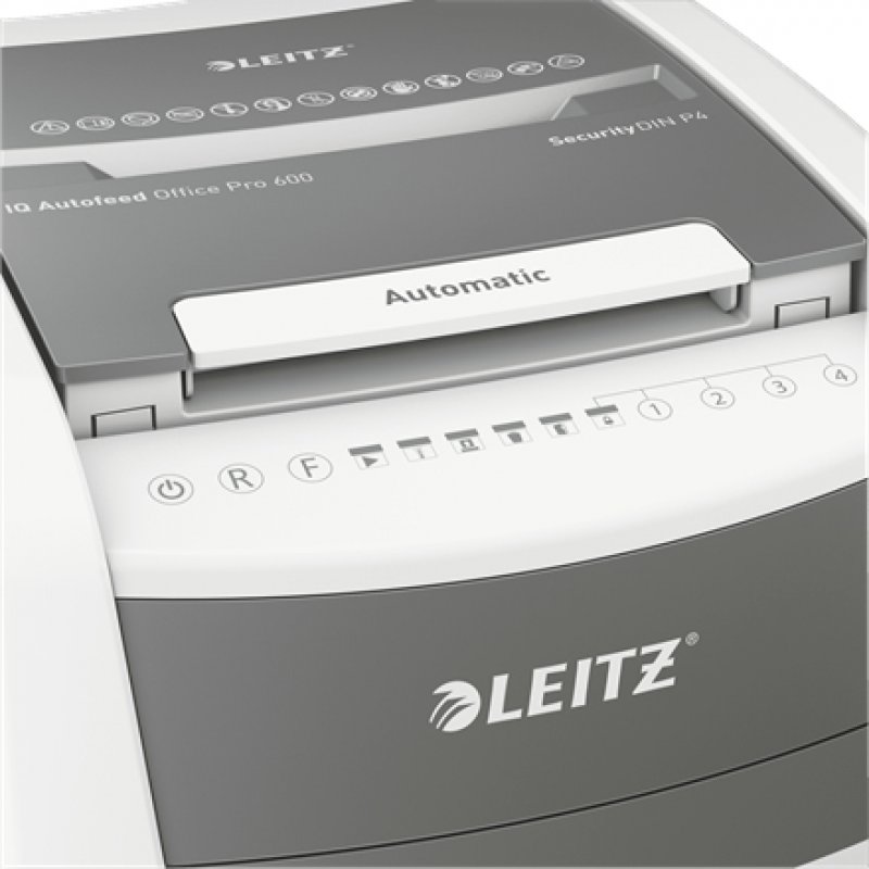 Leitz IQ Autofeed Office Pro 600 Automatic Paper Shredder P4