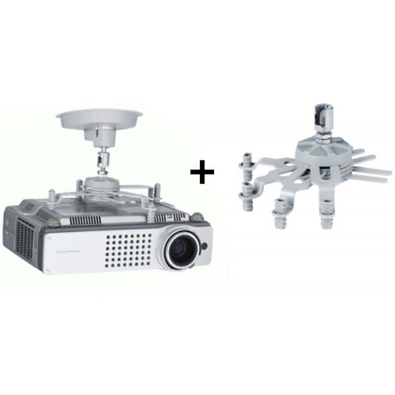 SMS Smart Media Solutions CL F75 support pour projecteurs Plafond Aluminium, Argent