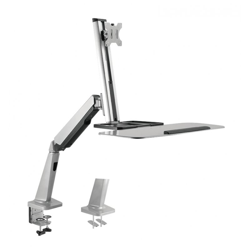 LogiLink BP0040 monitor mount / stand 81.3 cm (32") Desk Aluminium