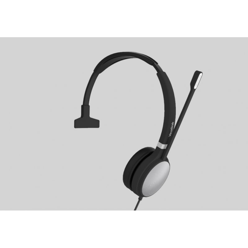 Yealink UH36 Mono Headset Wired Head-band Office/Call center USB Type-A Black, Silver