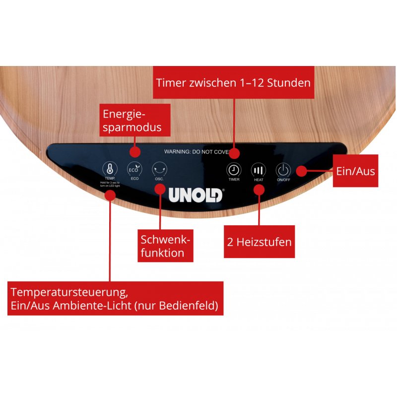 Unold Heizlüftertisch Henry 86545 bk