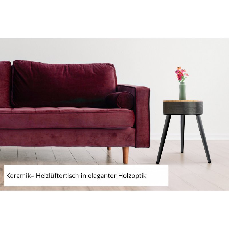 Unold 86545 appareil de chauffage Intérieure Noir, Bois Chauffage de ventilateur électrique