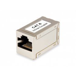 Equip Cat.6 Shielded Modular Inline Coupler, Shielded