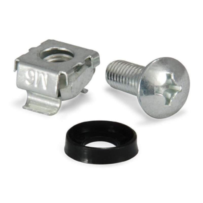 Equip M6 Cage Nut and Screw Set, 20 Sets