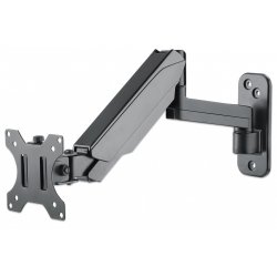 Manhattan TV & Monitor Mount, Wall, Spring Arm, 1 screen, Screen Sizes: 17-32", Black, VESA 75x75 to 100x100mm, Max