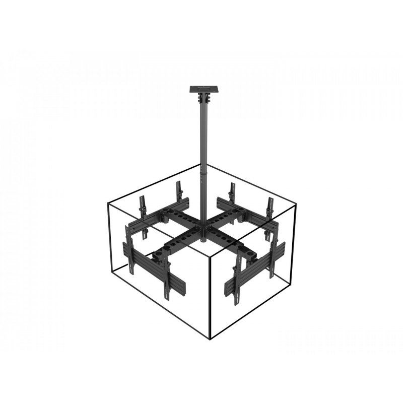 32"-65" Ceiling Mount Quad
