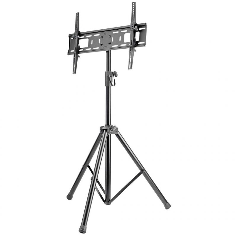 Manhattan TV & Monitor Mount, Tripod Floor Stand, 1 screen, Screen Sizes: 37-65", Black, VESA 200x200 to 600x400mm, Max