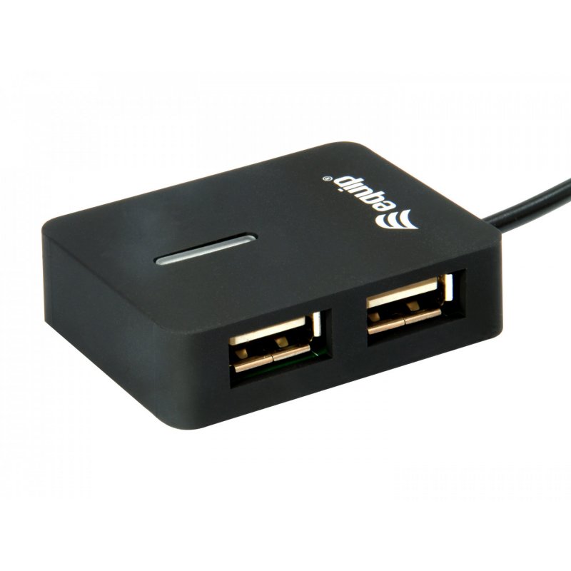 Equip 128952 hub & concentrateur USB 2.0 480 Mbit/s Noir