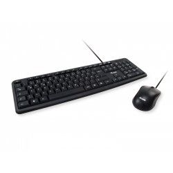 Equip 245201 clavier Souris incluse Bureau USB QWERTY Espagnole Noir