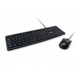 Equip 245201 keyboard Mouse included Office USB QWERTY Spanish Black