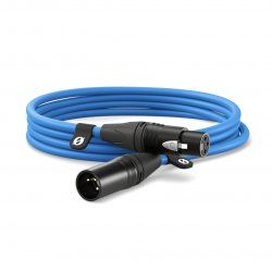 Premium XLR-Kabel XLR3M-B blue (blau, 3 Meter)