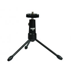 Mini-Tischstativ Tripod (schwarz, 360° drehbar, neigbar)
