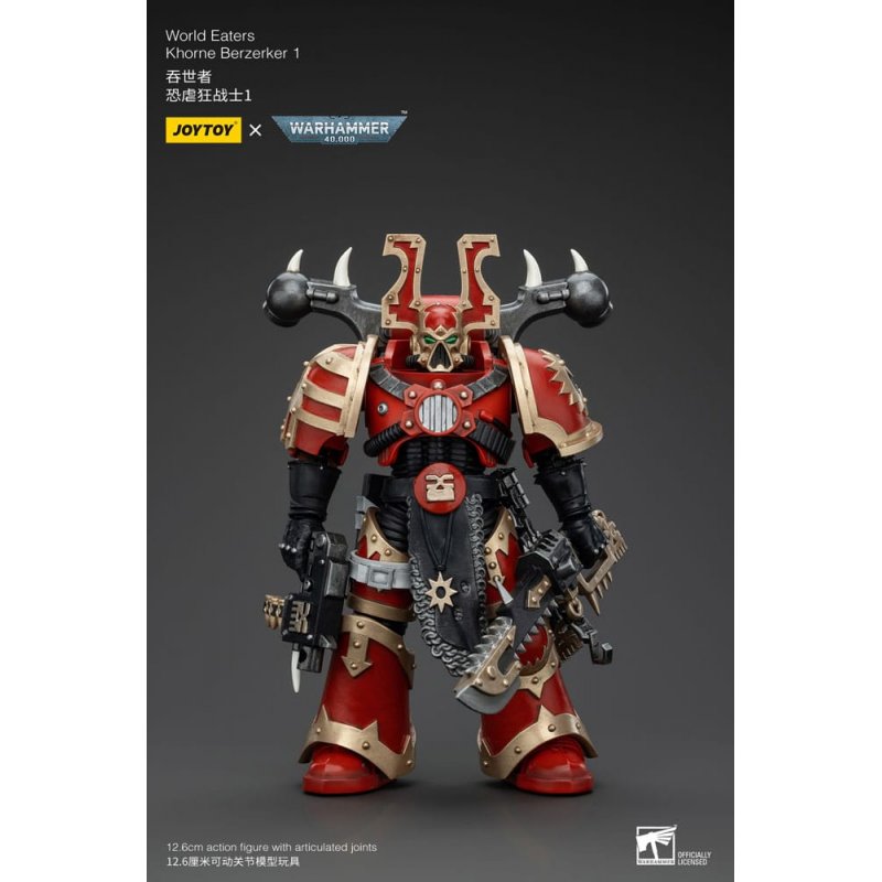 Warhammer 40k figurine 1/18 World Eaters Khorne Berzerker 1 13 cm