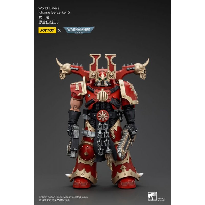 Warhammer 40k figurine 1/18 World Eaters Khorne Berzerker 5 13 cm