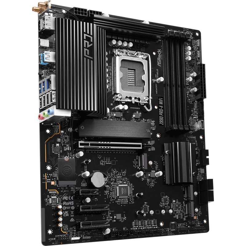ASRock Z890 Pro-A WiFi, Intel Z890 Mainboard, Sockel LGA 1851, Intel Z890, ATX, DDR5