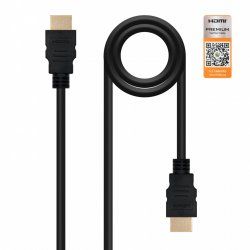 Nanocable HDMI V2.0, 1m câble HDMI HDMI Type A (Standard) Noir