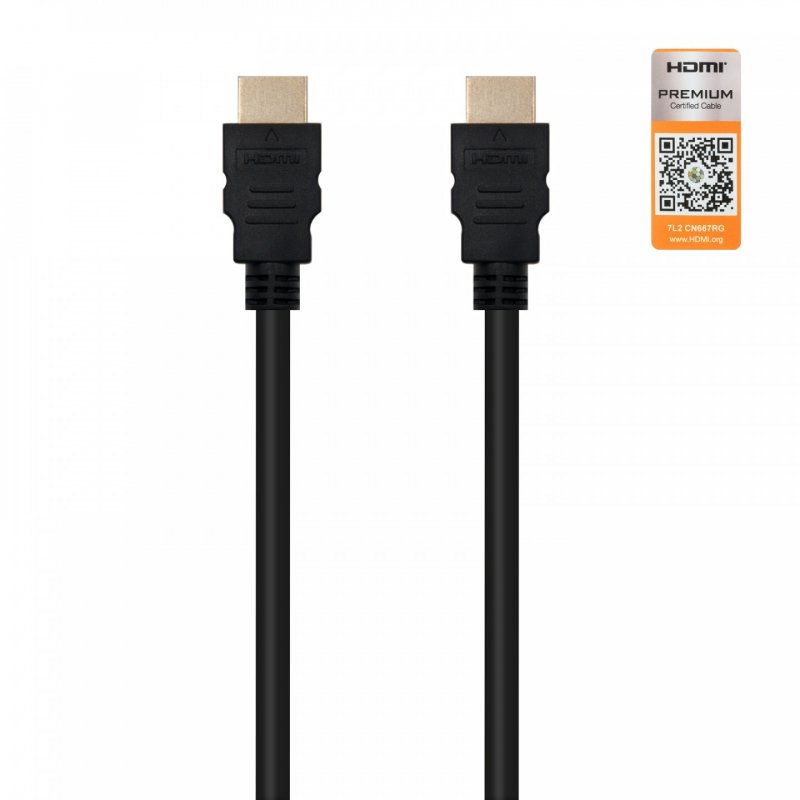 Nanocable HDMI V2.0, 1m HDMI cable HDMI Type A (Standard) Black