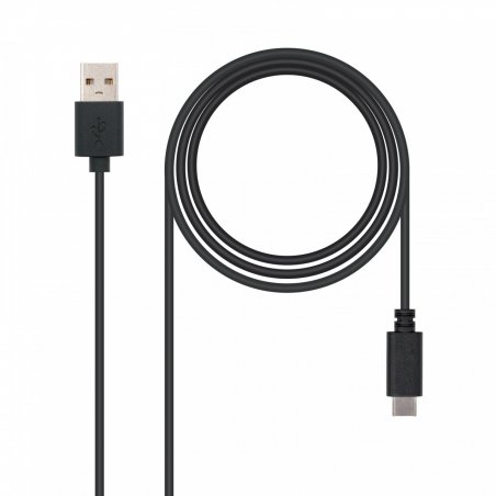 Nanocable USB 2.0, 0.5m USB cable USB C USB A Black