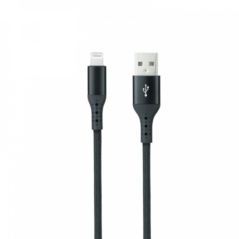 Câble Nanocable USB-A - Lightning M/M 1m (Noir)