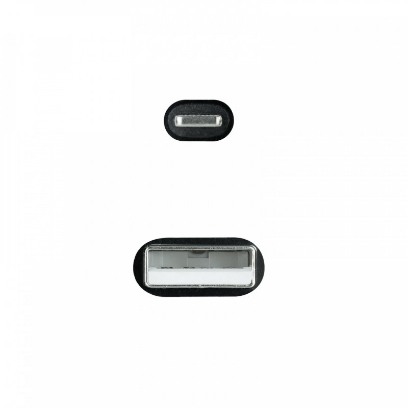 Câble Nanocable USB-A - Lightning M/M 1m (Noir)