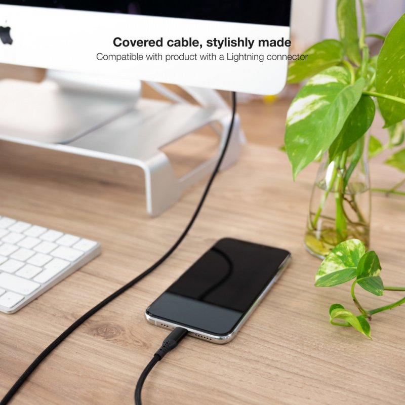 Nanocable 10.10.0401-COBK câble Lightning 1 m Noir