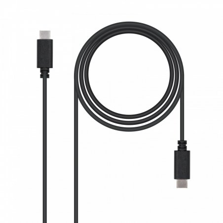 Câble Nanocable USB-C 2.0 M/M 1m (Noir)
