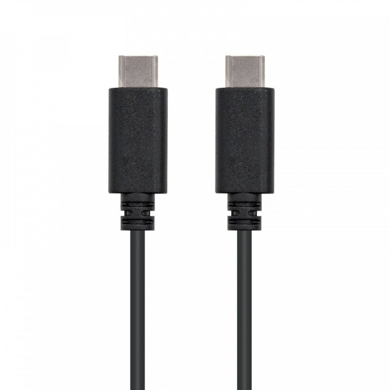 Câble Nanocable USB-C 2.0 M/M 1m (Noir)
