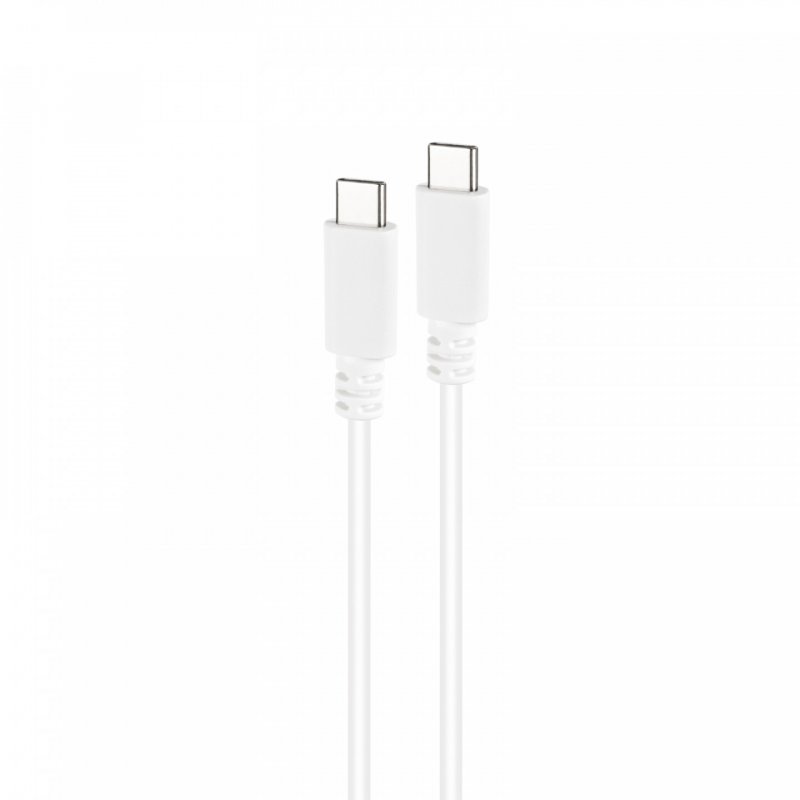 Câble Nanocable USB-C 2.0 M/M 1m (Blanc)