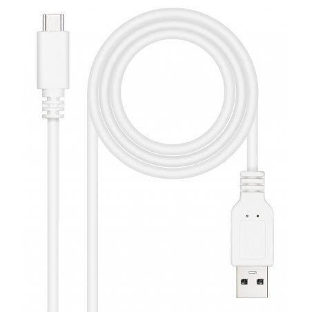 Nanocable 10.01.2102-W câble USB USB 2.0 2 m USB C USB A Blanc