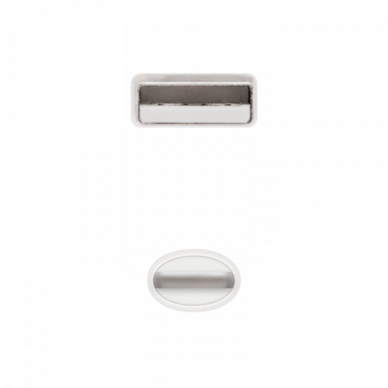 Câble Nanocable USB-A - Lightning M/M 2m (Blanc)