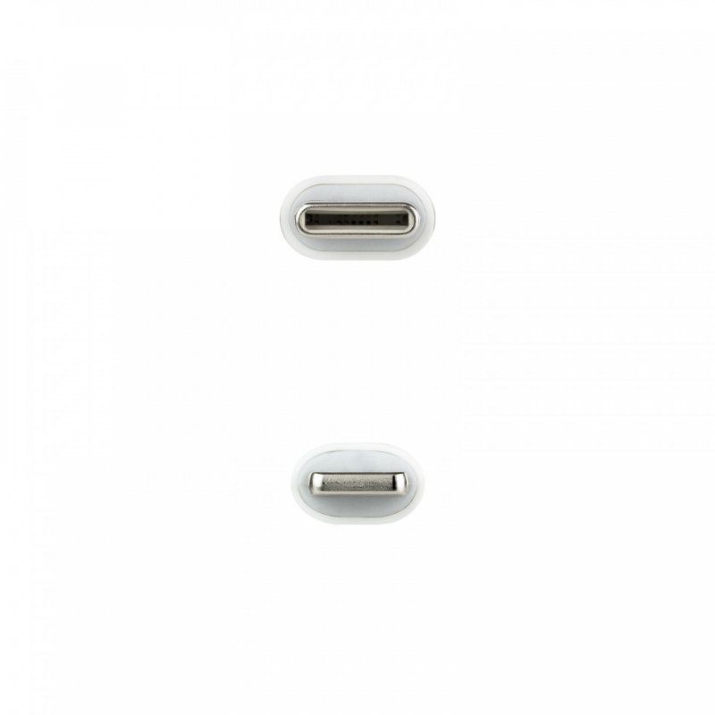 Câble Nanocable USB-C - Lightning M/M 2m (Blanc)