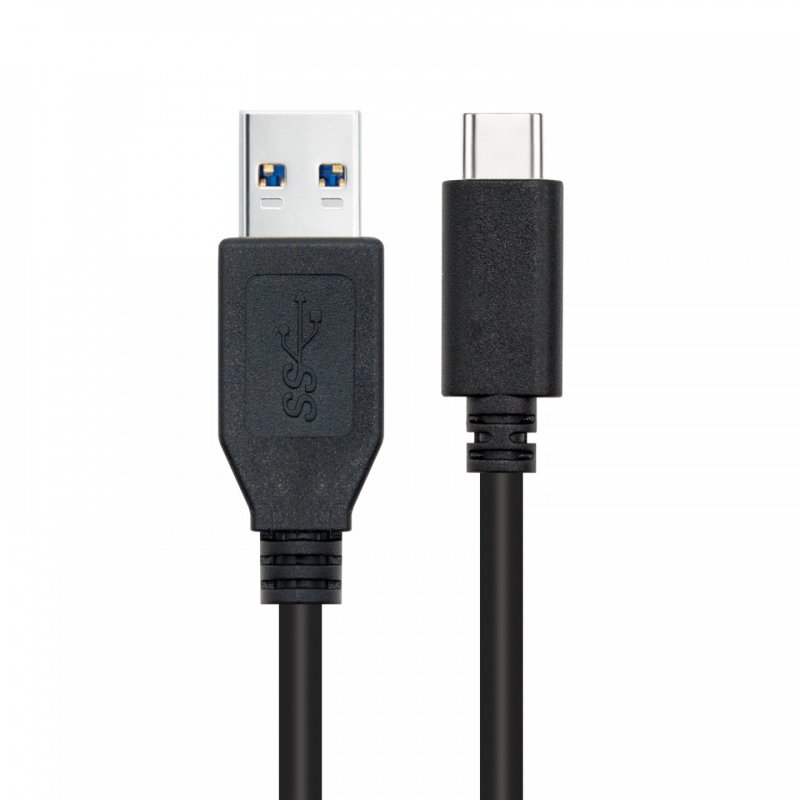 Nanocable 10.01.4002 câble USB USB 3.2 Gen 2 (3.1 Gen 2) 2 m USB C USB A Noir